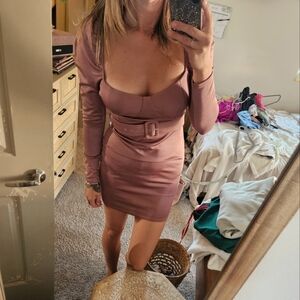 ASOS powder pink dress